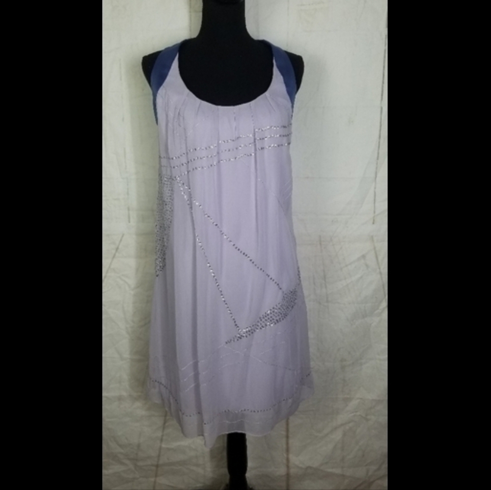 Max and Chloe lavender sequins shift dress